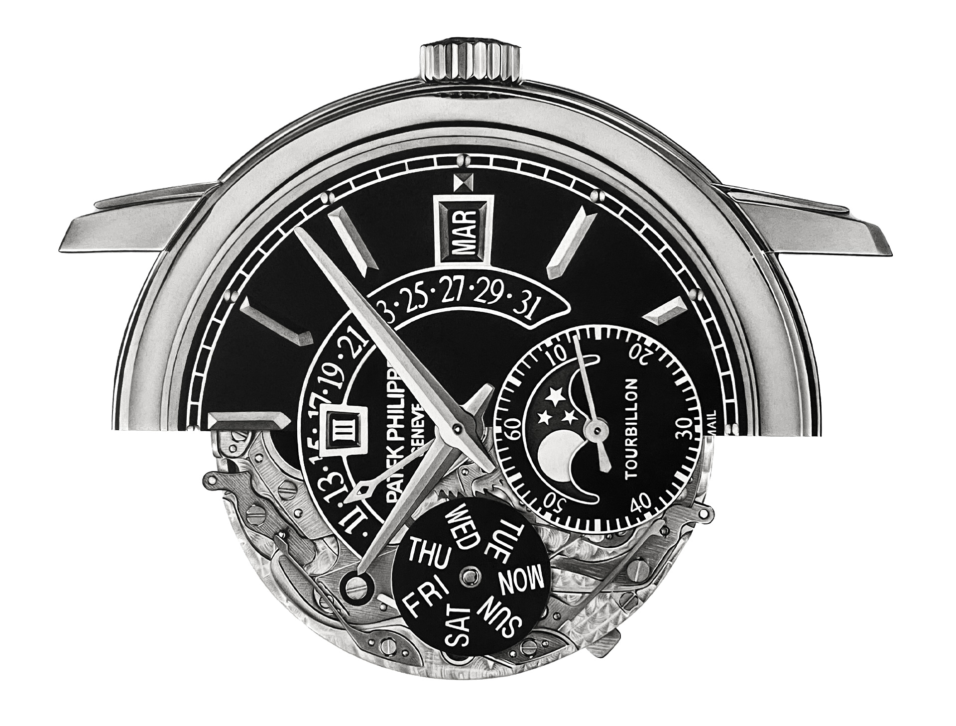 Beyond-the-Dial-Patek-Philippe-5316-Drawing-by-Sinziana-Iordache